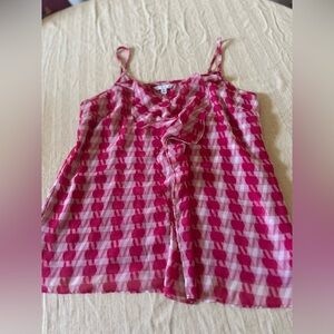 CAbi Pink Geometric Camisole Top